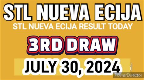 stl nueva ecija result today|STL Nueva Ecija result today 3rd draw August 30 2024 live.